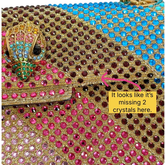 KURT GEIGER Kensington Rainbow Crystals Mini Bag - Picture 16 of 16